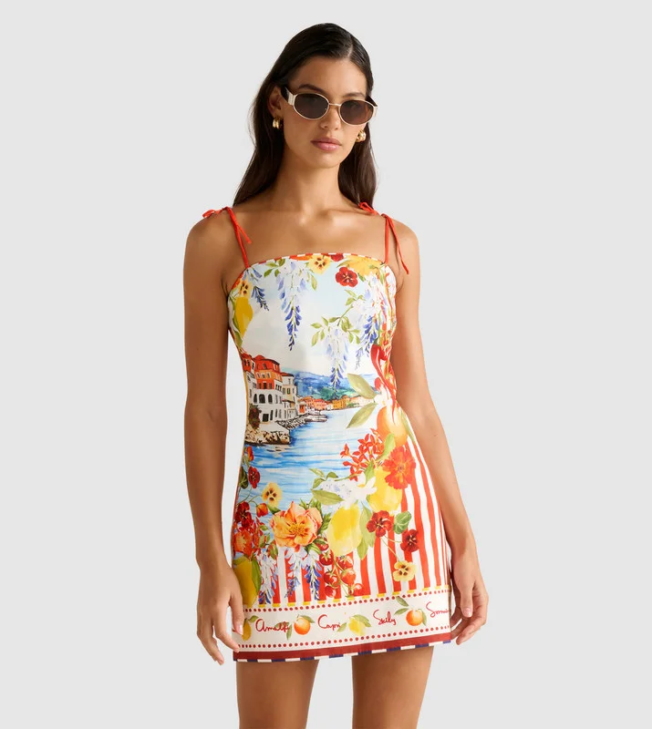 forever new SIERRA Printed Strappy Mini Dress